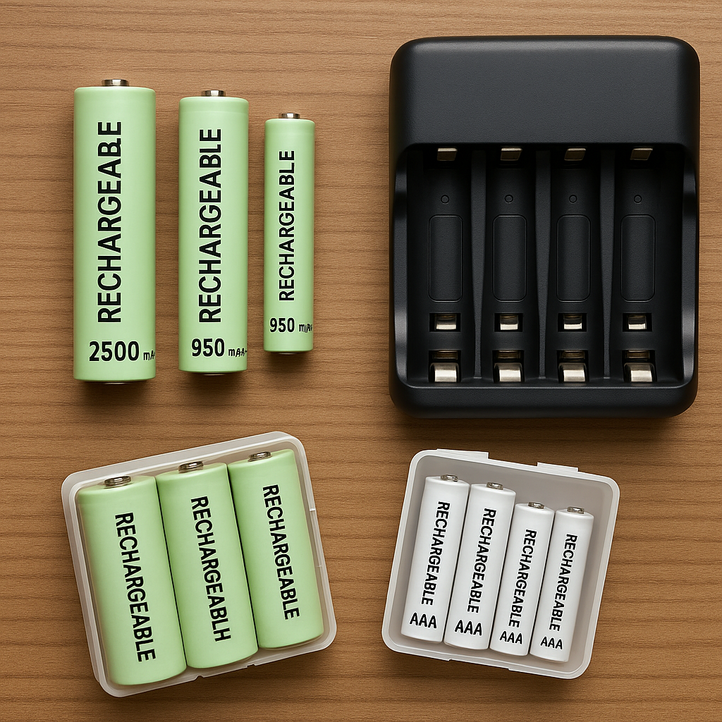 Husholdningsbatterier og opladere: sådan vælger du rigtigt og sparer på sigt